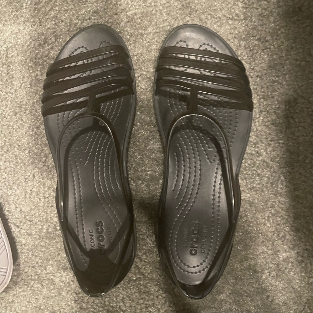 Dressy croc flats/ like new